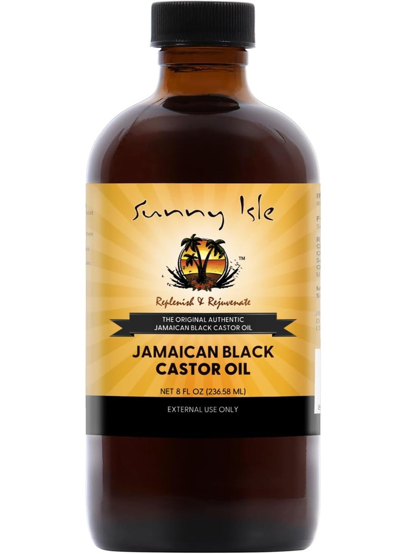 Sunny Isle Jamaican Black Castor Oil – 100% Pure & Natural, 8oz - Image 1